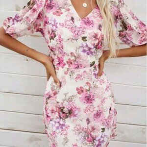 RUFFLED TIERED CUT OUT BOHO DRESS